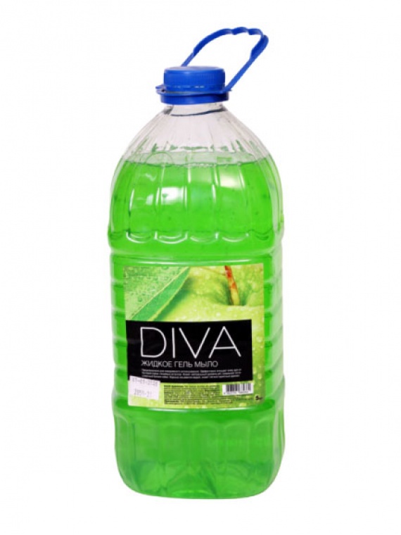Жидкое гель-мыло с запахом яблока «DIVA»